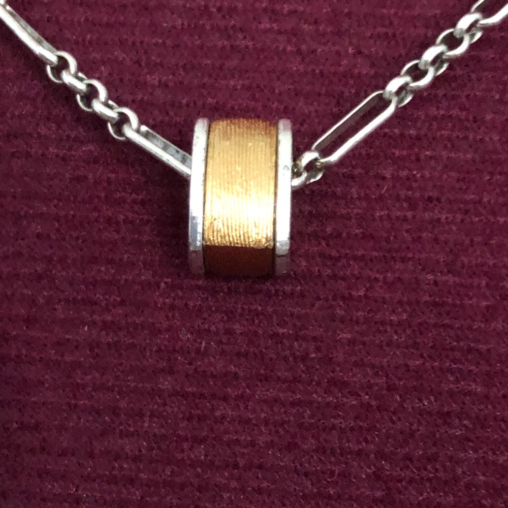 Brighton Geo Shape Charm Gold and Silver Tone EUC